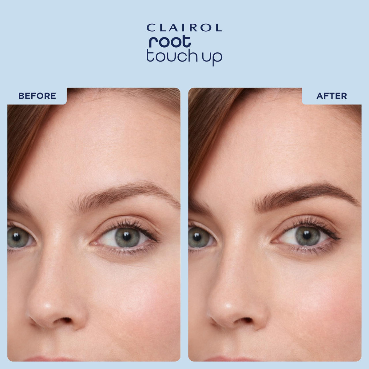 Clairol Root Touch-Up powder showing different shades