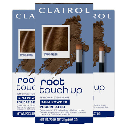 Clairol Root Touch-Up Temporary Concealing Powder Medium Brown front view