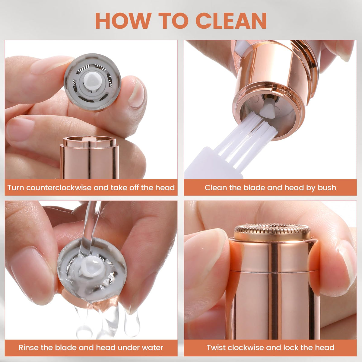 claities Facial Hair Remover packaging display