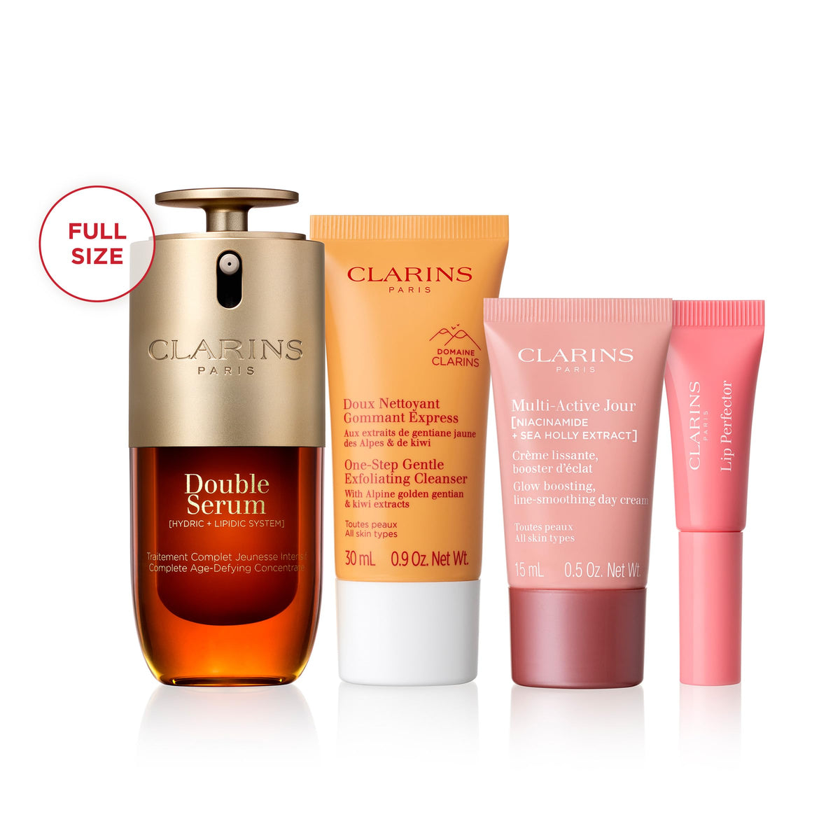 CLARINS Double Serum 1 oz bottle in the Smooth and Glow Set