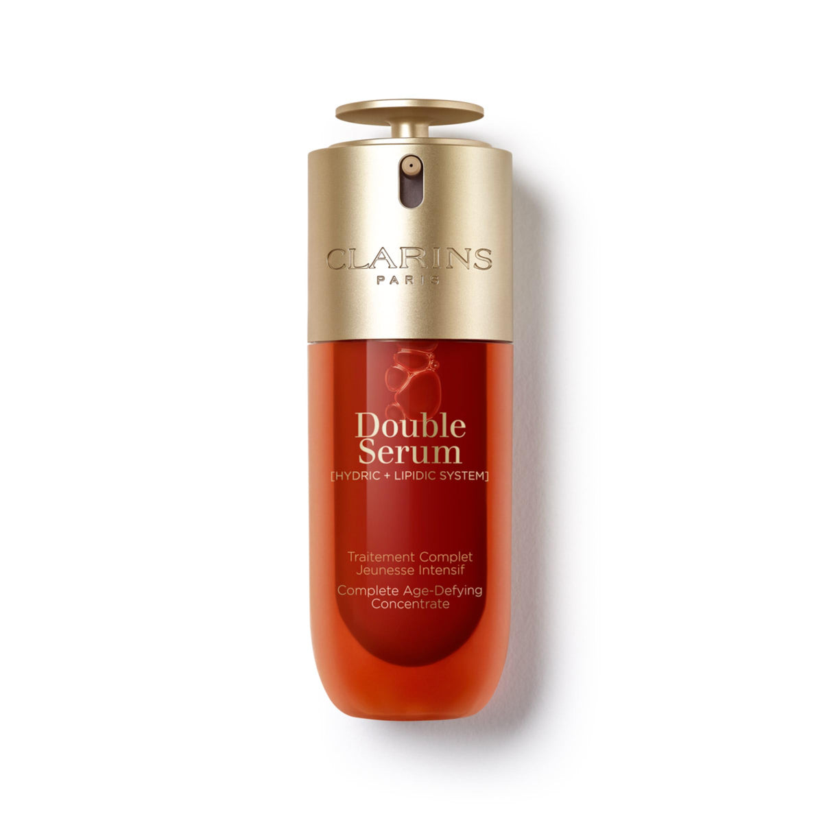 CLARINS DOUBLE SERUM 2-in-1 face serum bottle front view