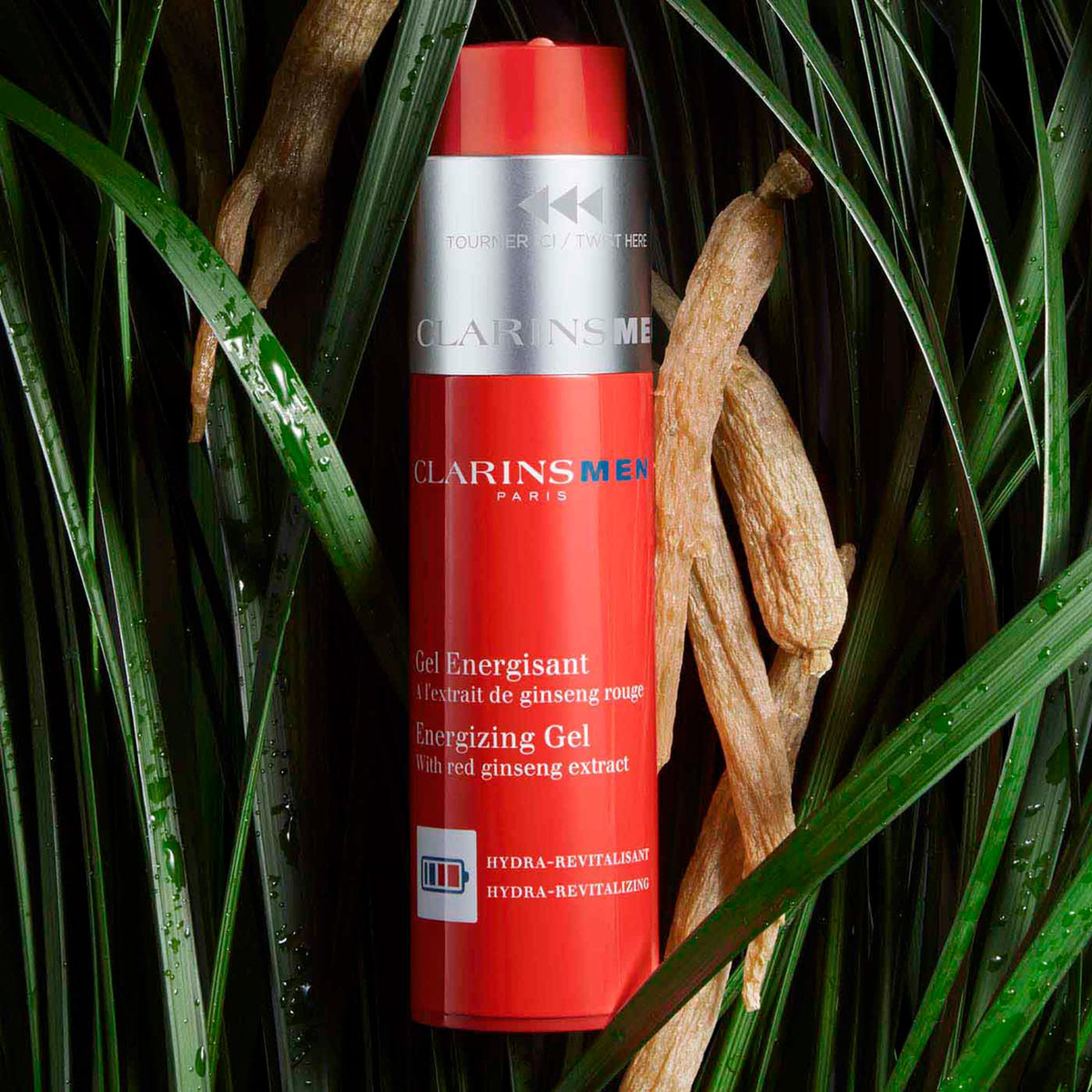 CLARINS Energizing Gel being applied to skin