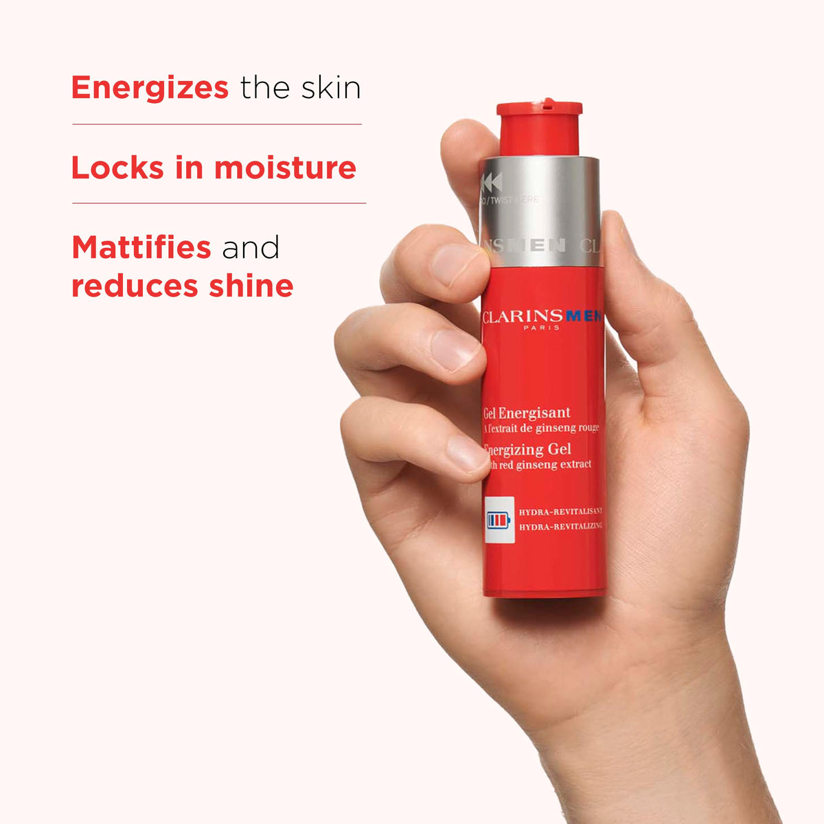 CLARINS Energizing Gel Moisturizer for Men packaging
