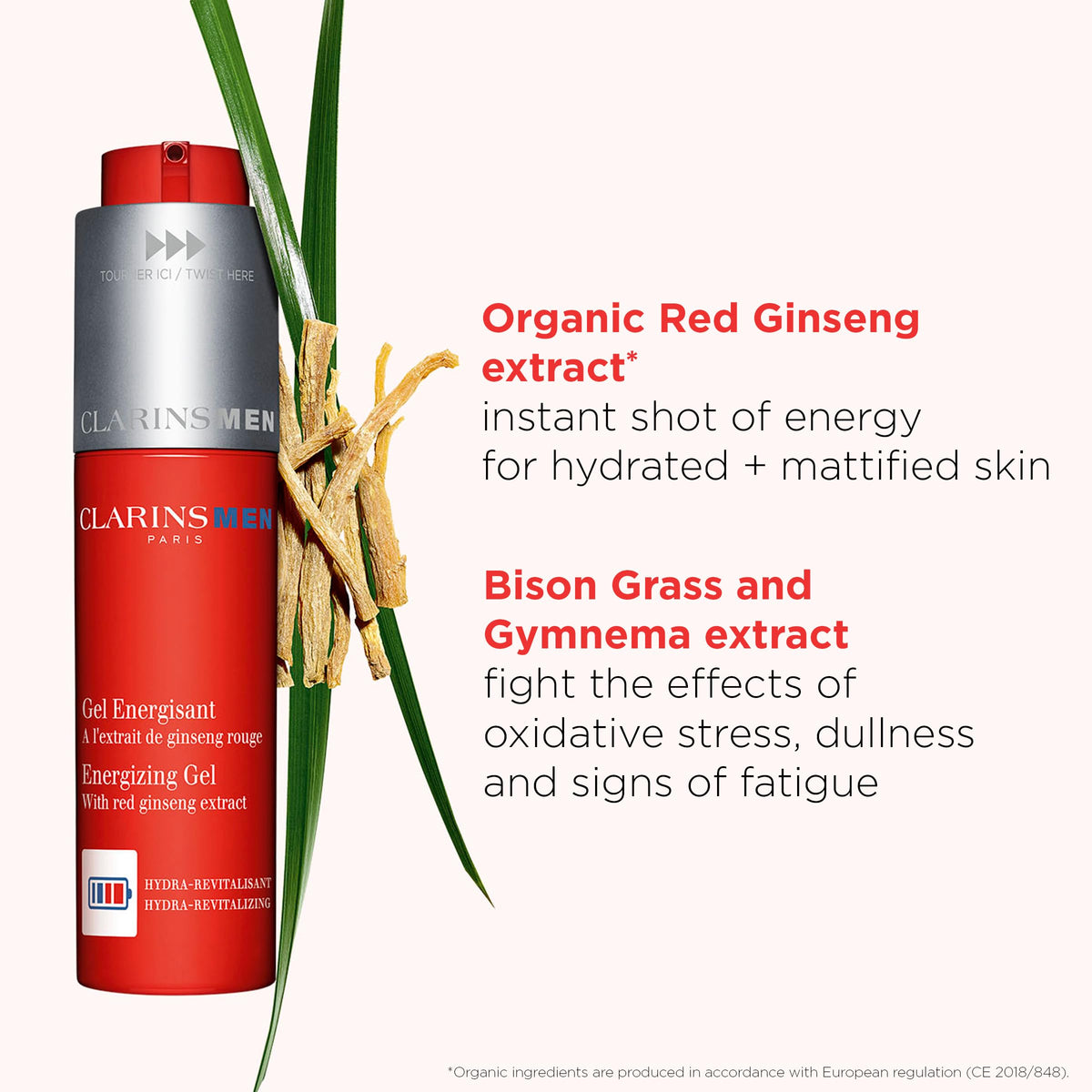 CLARINS Energizing Gel texture close-up