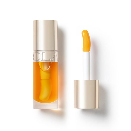 CLARINS Lip Comfort Oil front view with high shine finish