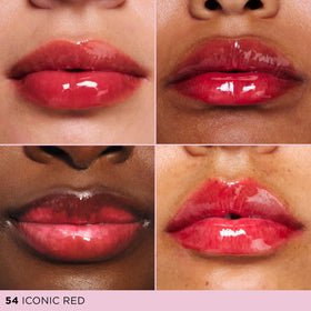 CLARINS Lip Comfort Oil Iconic Red applicator tip close-up