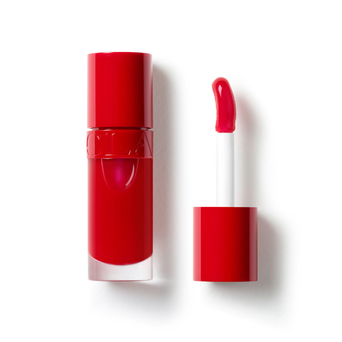 CLARINS Lip Comfort Oil Iconic Red front view with packaging