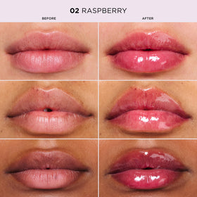 CLARINS Lip Comfort Oil on lips for a plump appearance