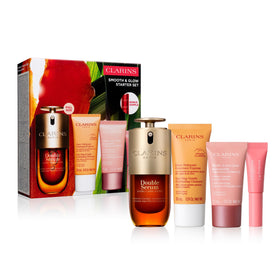 CLARINS Smooth and Glow Starter Set front view with all products
