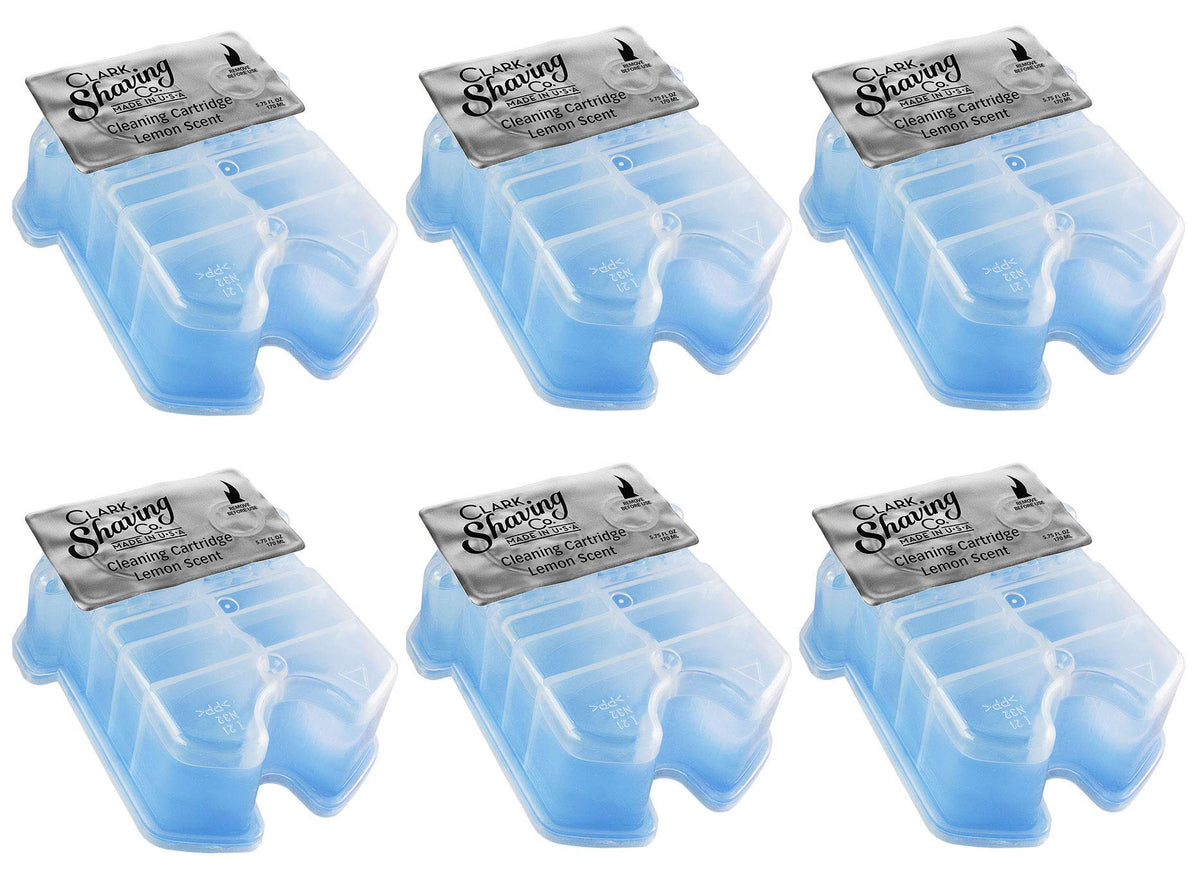 Clark Shaving Co. Refill Cartridges for Braun Clean & Renew 6-Pack front view