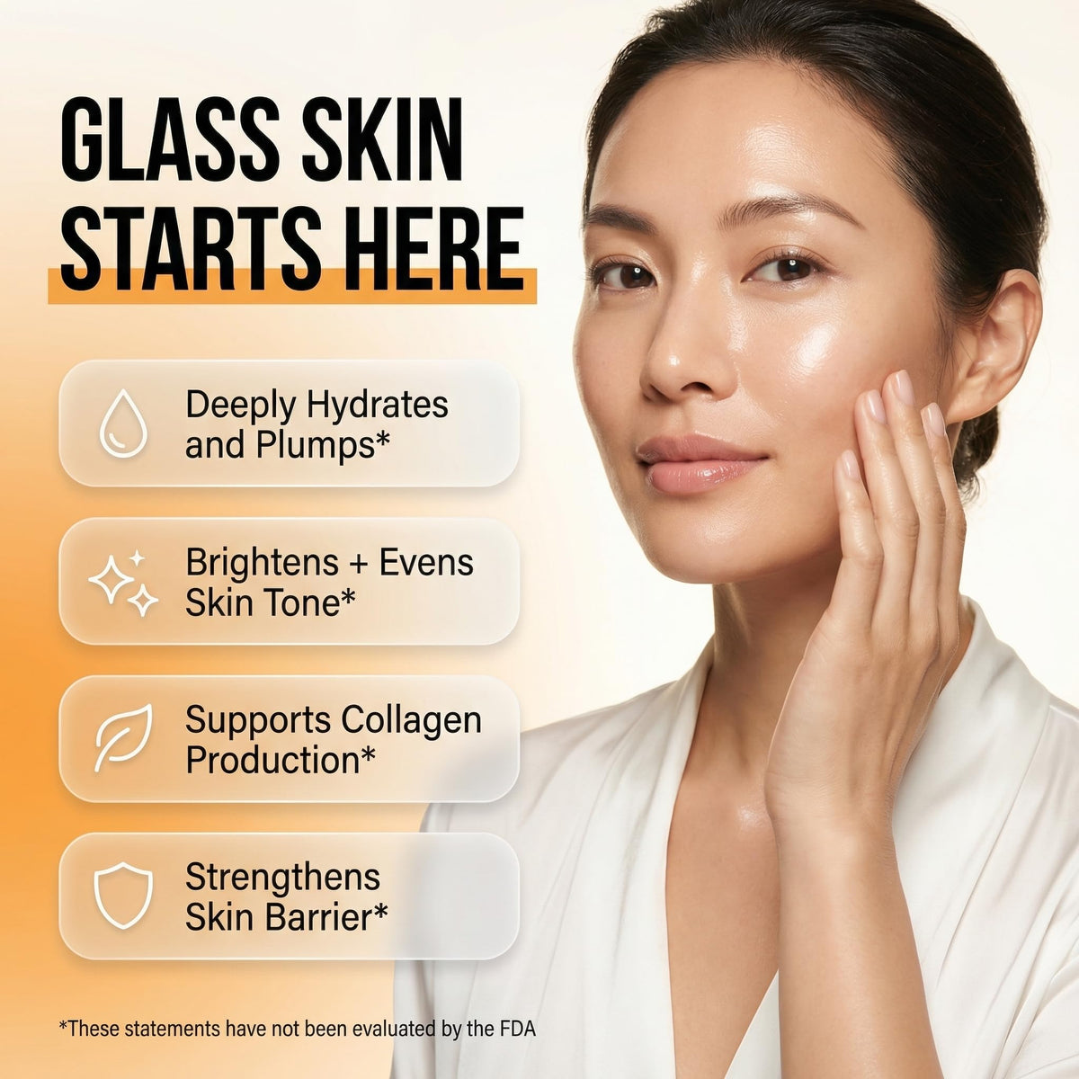Clean Beauty Snail Mucin Serum bottle close-up showing texture