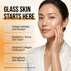 Clean Beauty Snail Mucin Serum bottle close-up showing texture