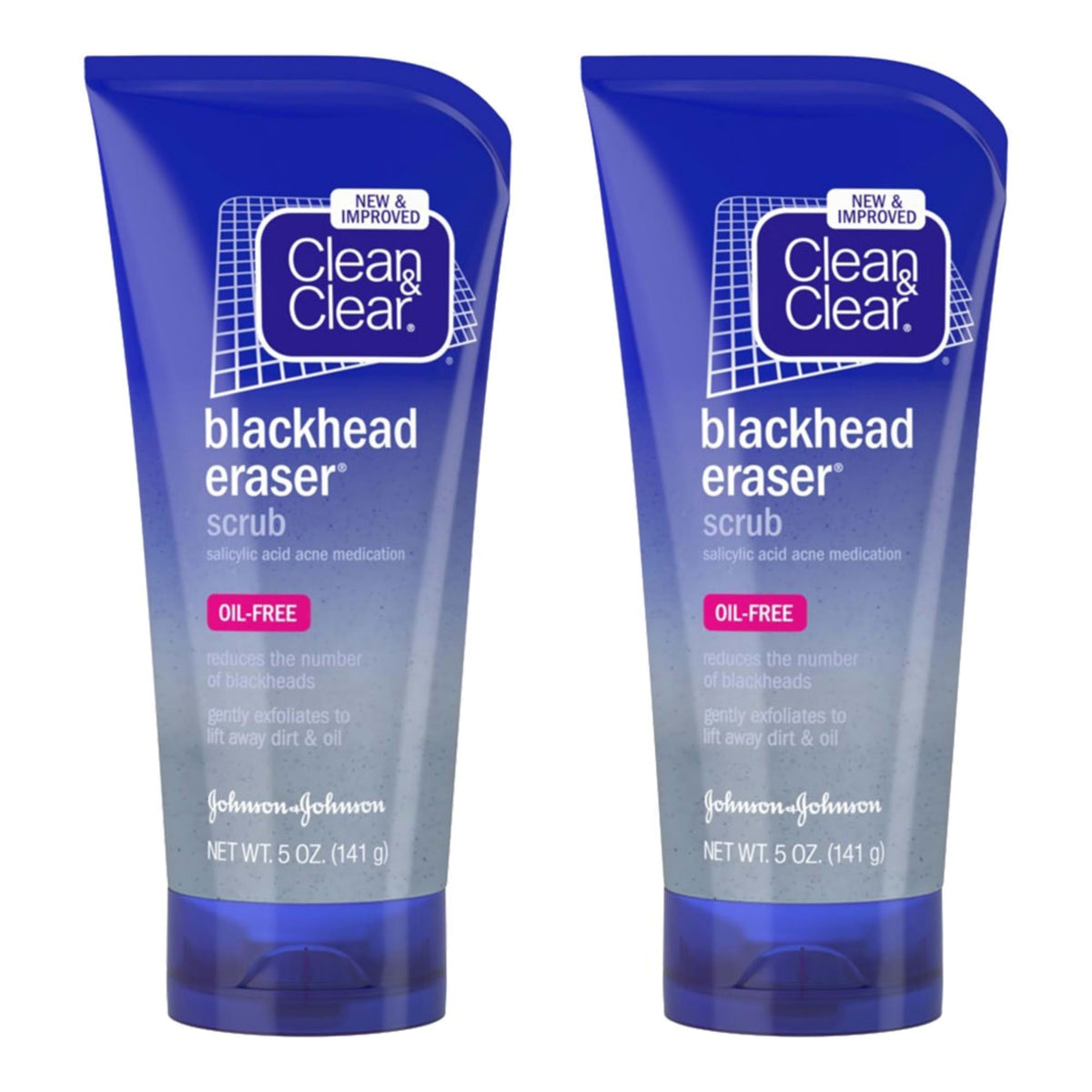 Clean & Clear Blackhead Eraser Facial Scrub 5 oz back view