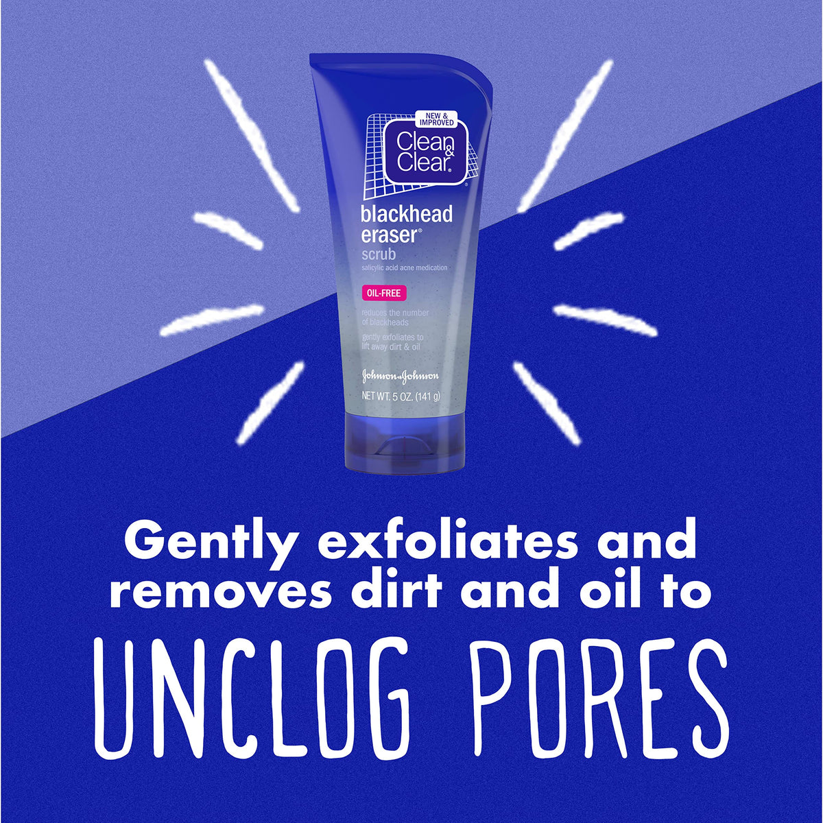 Clean & Clear Blackhead Eraser Facial Scrub 5 oz side view