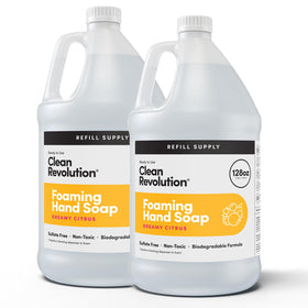 Clean Revolution Foaming Hand Soap Refill 128 Fl Oz Dreamy Citrus front view