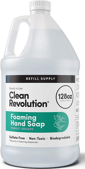 Clean Revolution Foaming Hand Soap Refill 128oz container front view
