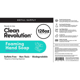 Clean Revolution Foaming Hand Soap Refill 128oz packaging
