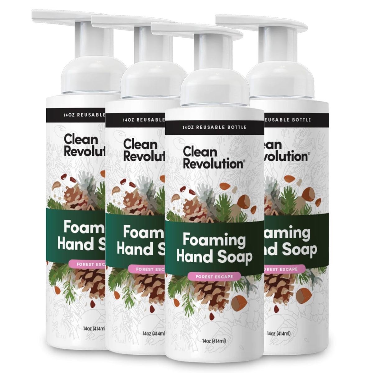 Clean Revolution Foaming Hand Soap Refill 14 oz front view