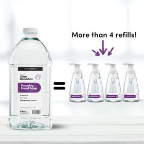 Clean Revolution Foaming Hand Soap Refill natural lavender fragrance close-up