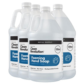 Clean Revolution Fragrance Free Foaming Hand Soap Refill 128oz front view