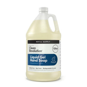 Clean Revolution Fragrance Free Liquid Gel Hand Soap 128 Fl Oz front view