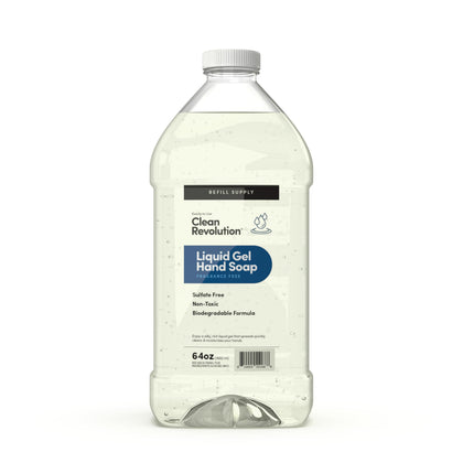 Clean Revolution Liquid Gel Hand Soap 64 Fl Oz front view