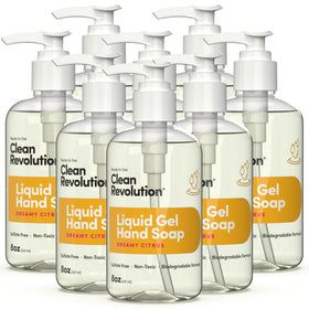 Clean Revolution Liquid Gel Hand Soap Dreamy Citrus 8 Fl Oz front view
