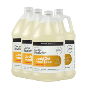 Clean Revolution Liquid Gel Hand Soap Refill 128 Fl Oz Dreamy Citrus front view
