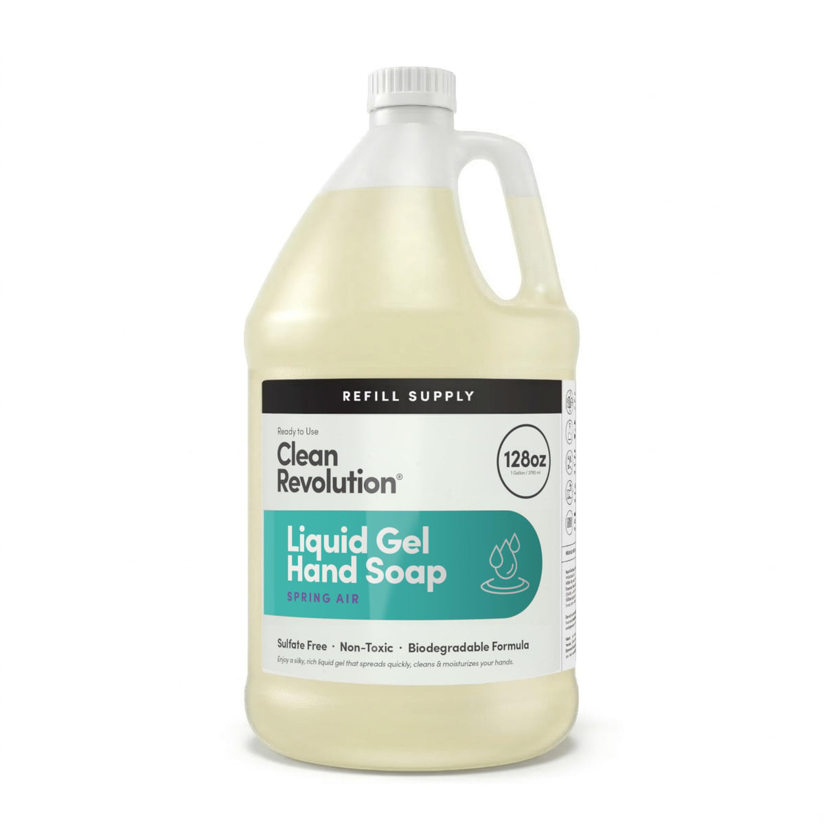 Clean Revolution Liquid Gel Hand Soap Refill 128 fl oz front view