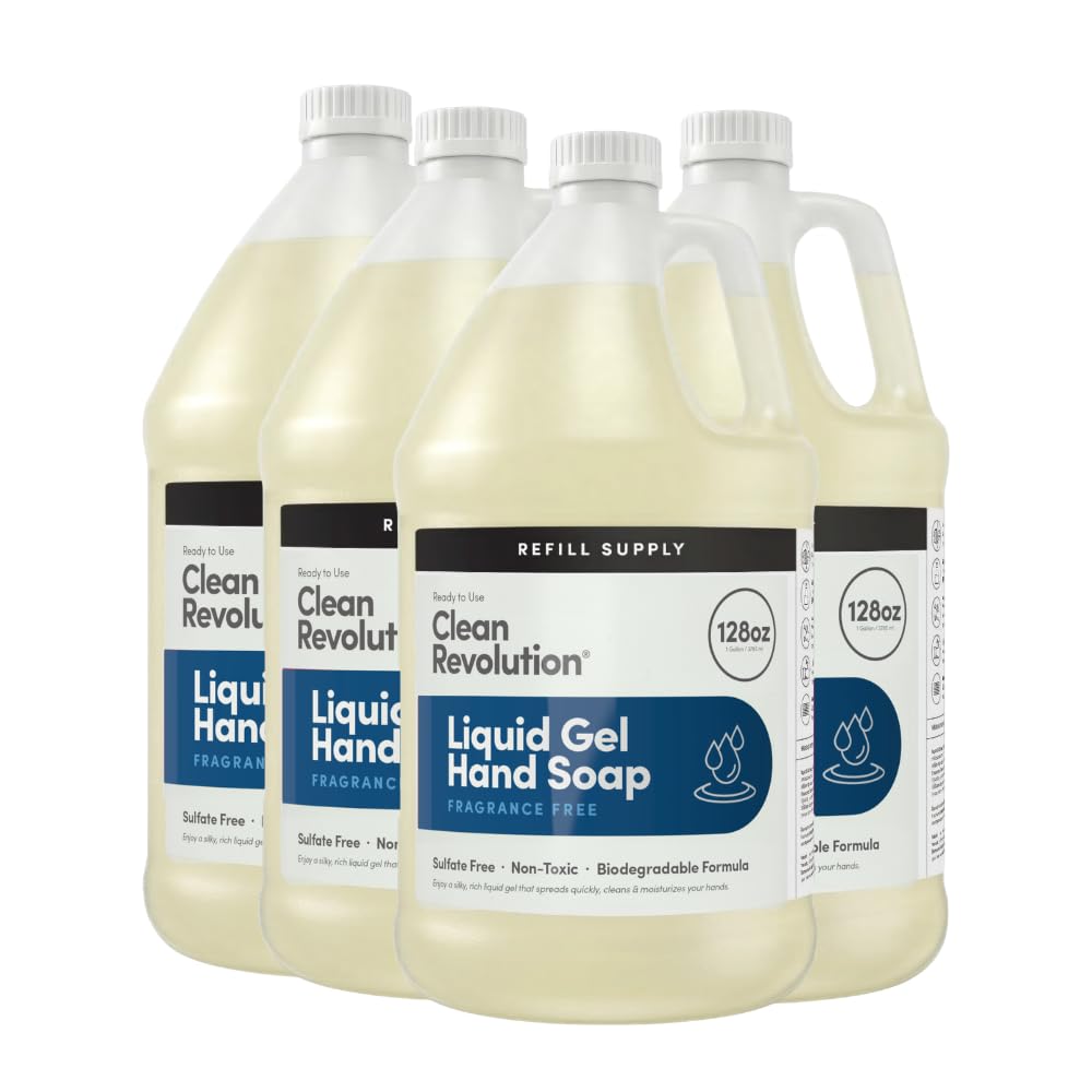 Clean Revolution Liquid Gel Hand Soap Refill 128 Fl Oz front view