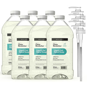 Clean Revolution Liquid Gel Hand Soap Refill 64oz front view