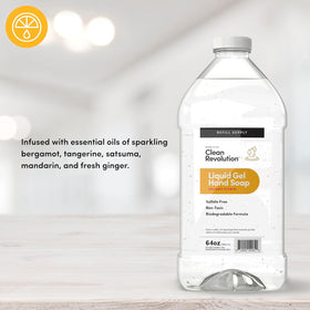 Clean Revolution Liquid Gel Hand Soap Refill 64oz side view