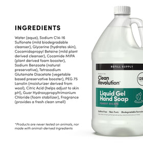 Clean Revolution Liquid Gel Hand Soap refill container