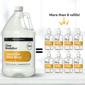 Clean Revolution Liquid Gel Hand Soap Refill Dreamy Citrus packaging