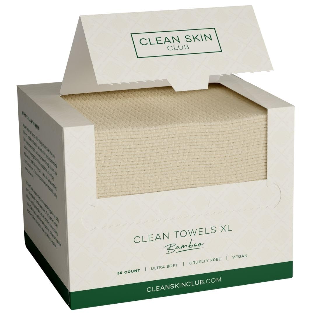 CLEAN SKIN CLUB Bamboo Viscose Clean Towels XL pack front view
