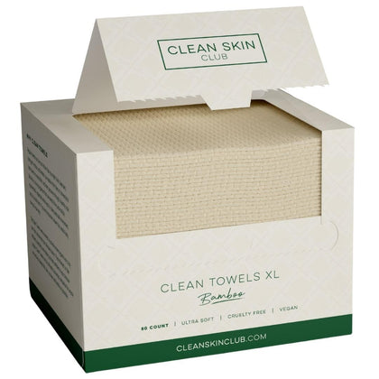 CLEAN SKIN CLUB Bamboo Viscose Clean Towels XL pack front view