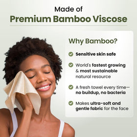 CLEAN SKIN CLUB Bamboo Viscose Clean Towels XL towel texture detail