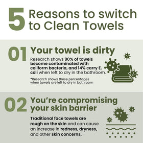 CLEAN SKIN CLUB Bamboo Viscose Clean Towels XL towel usage demonstration