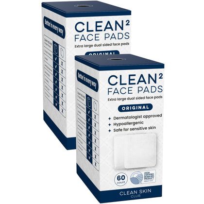 CLEAN SKIN CLUB Clean² Pads 2.0 front view with packaging