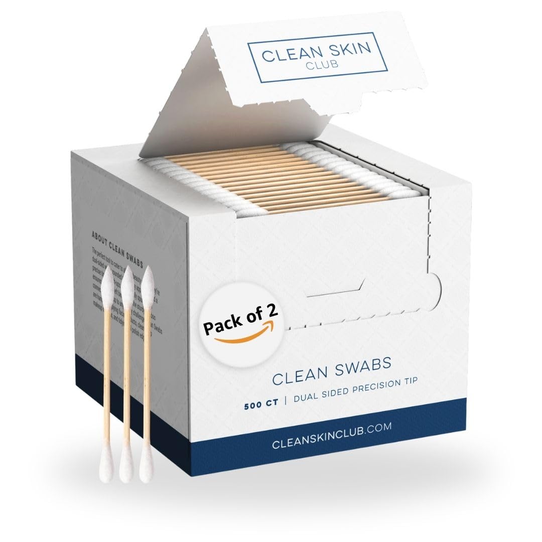 CLEAN SKIN CLUB Clean Swabs 1000 count pack front view