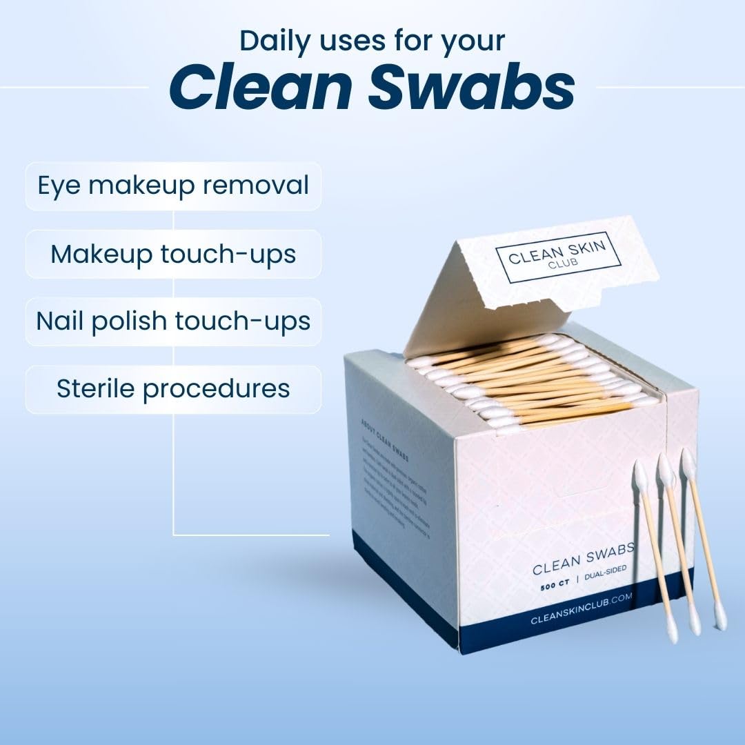 CLEAN SKIN CLUB Clean Swabs bamboo connector detail