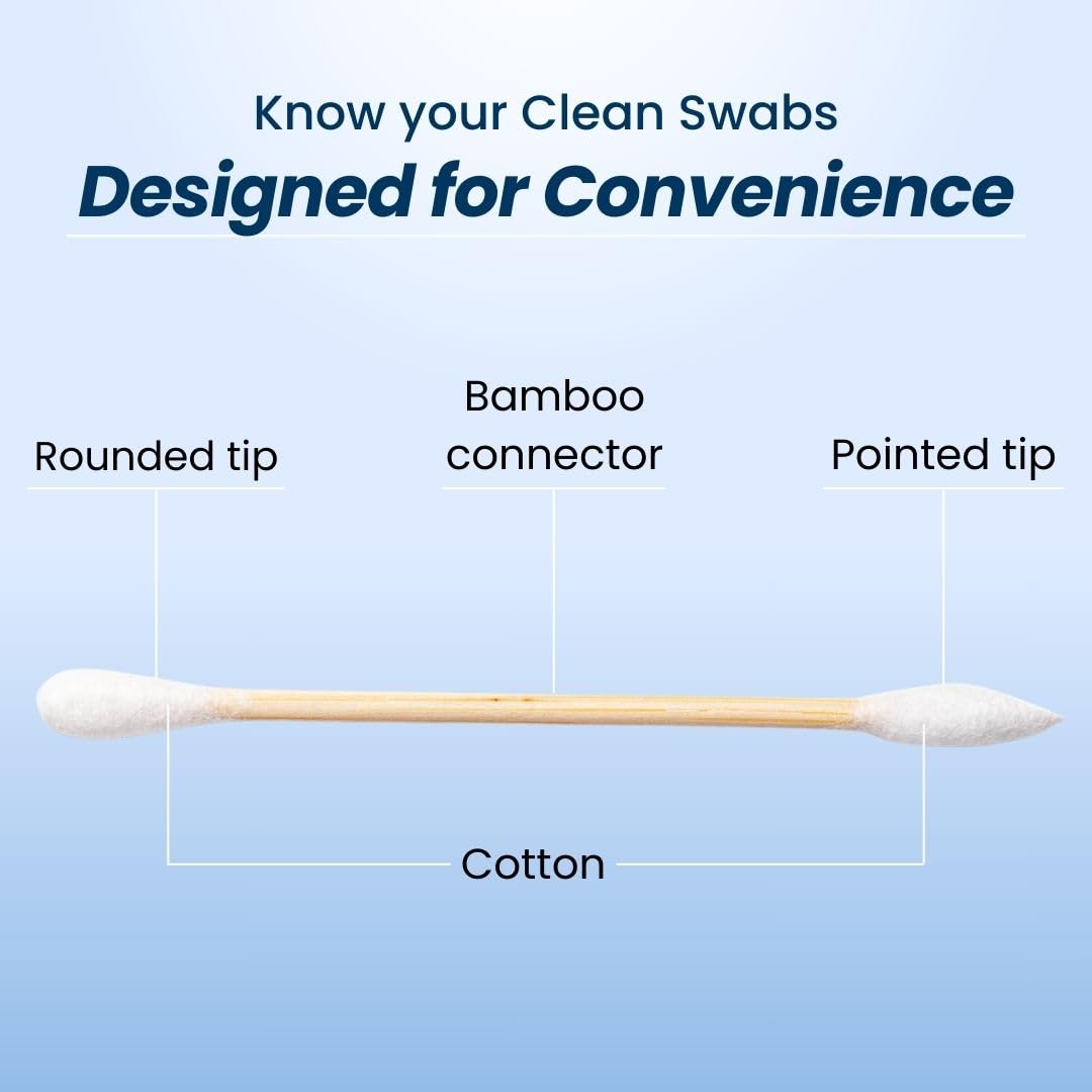 CLEAN SKIN CLUB Clean Swabs close-up of dual-sided tips
