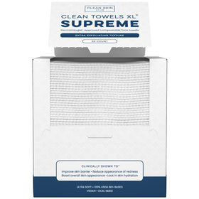 CLEAN SKIN CLUB Clean Towels XL package front view with 50 face towels