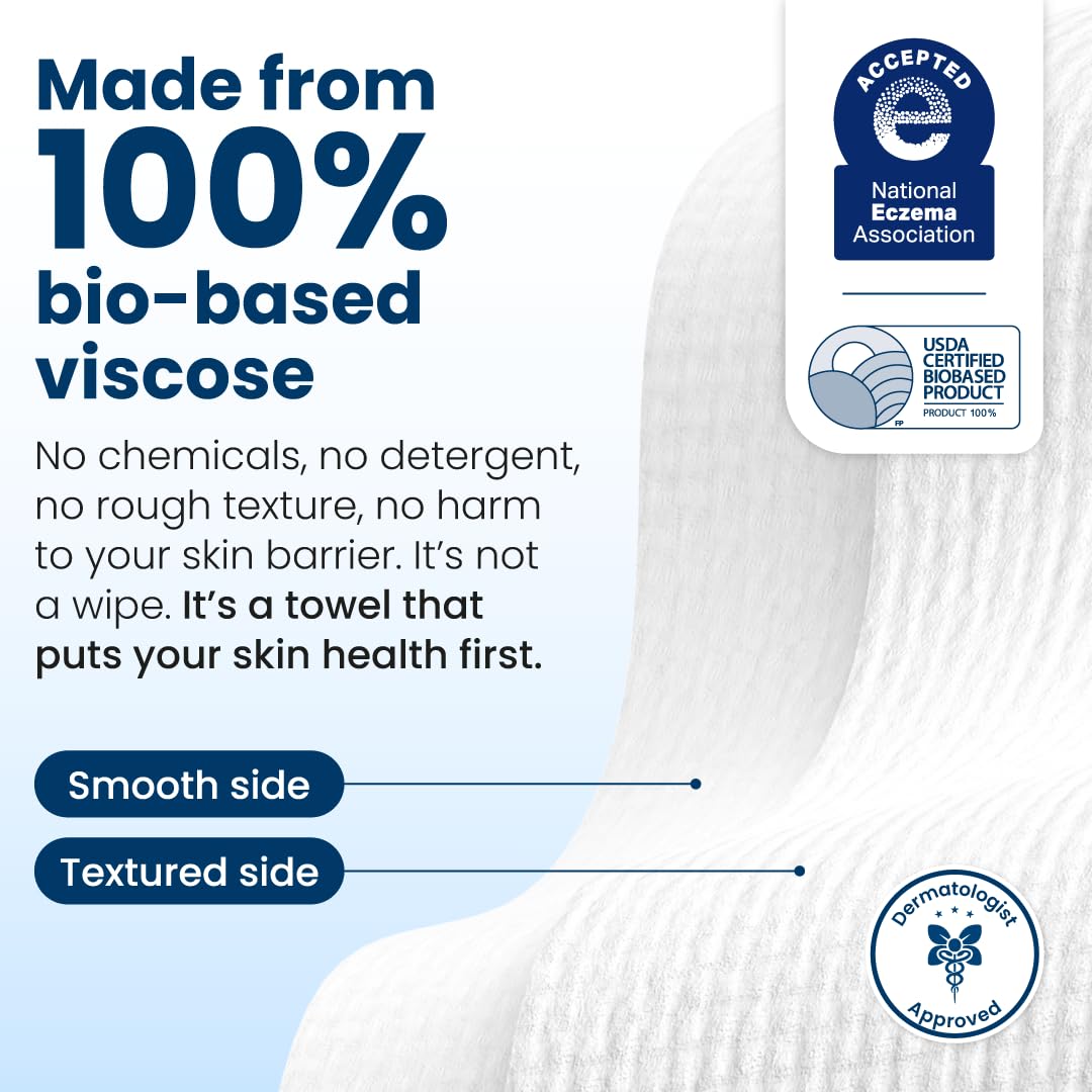 CLEAN SKIN CLUB Clean Towels XL® showing texture and softness