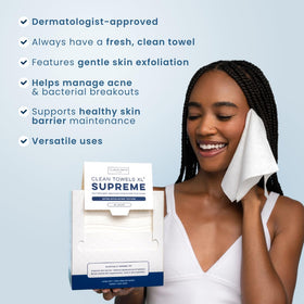 CLEAN SKIN CLUB Clean Towels XL towel displaying absorbency