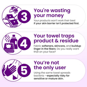 CLEAN SKIN CLUB Healthy Aging Clean Towels XL in a bathroom setting