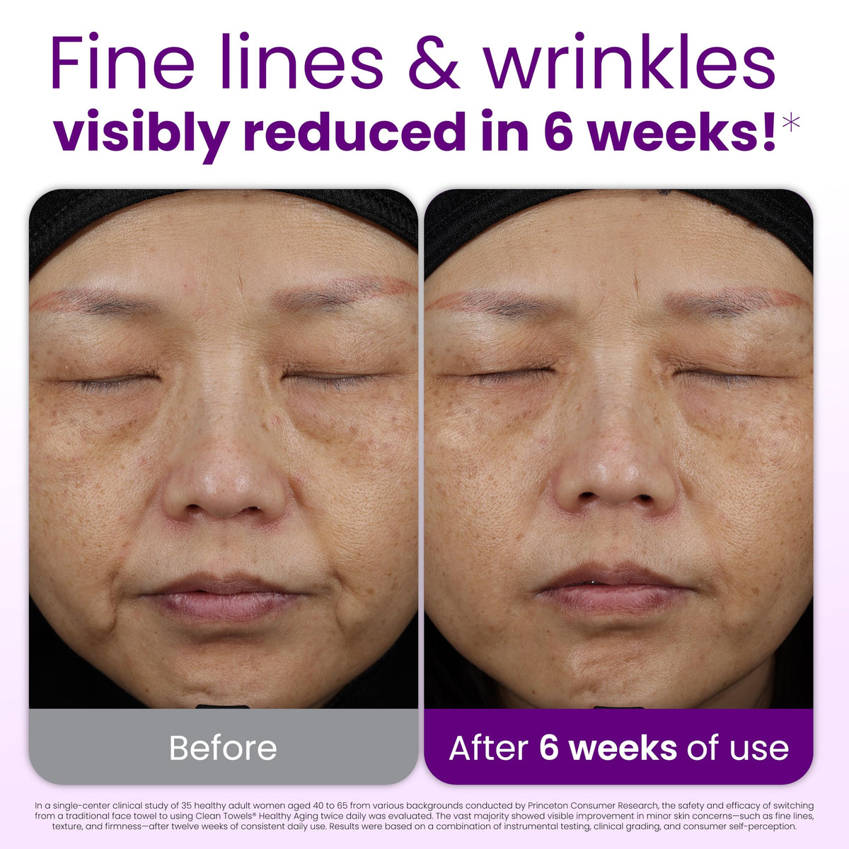 CLEAN SKIN CLUB Healthy Aging Clean Towels XL individual towel close-up