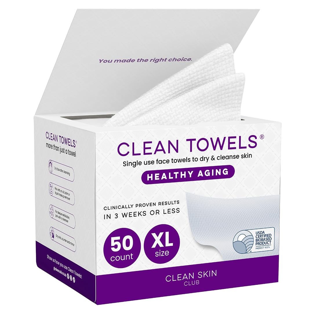 CLEAN SKIN CLUB Healthy Aging Clean Towels XL pack front view