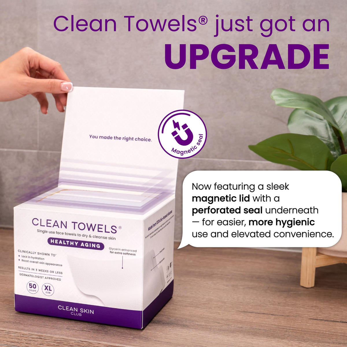 CLEAN SKIN CLUB Healthy Aging Clean Towels XL product dimensions