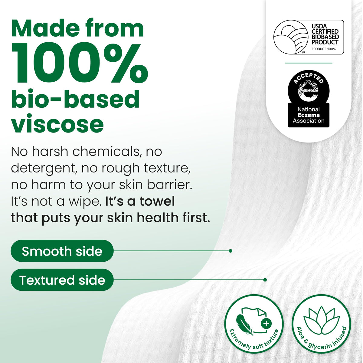 CLEAN SKIN CLUB Sensitive Skin Clean Towels® XL ingredients list